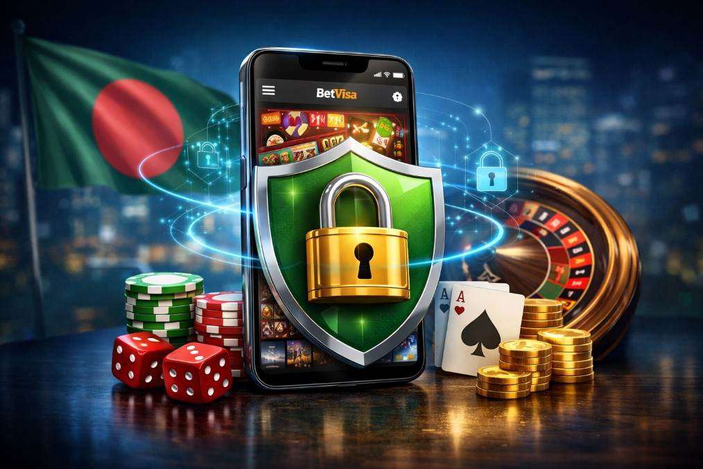 বাংলাদেশের ব্যবহারকারীদের জন্য BetVisa মোবাইল নিরাপত্তা ও ডেটা সুরক্ষার ভিজ্যুয়াল